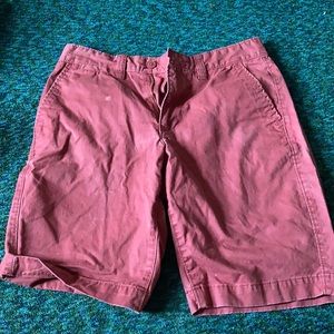 Red Cargo shorts